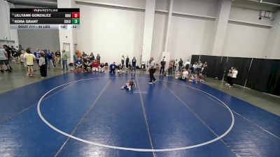 40 lbs Champ. Round 1 - Lillyann Gonzalez, Idaho vs Kora Grant, Colorado