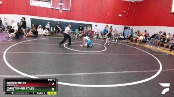 118 lbs Round 1 (6 Team) - Christopher Stiles, WAR vs Johnny Behm, 208 Elite
