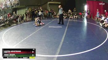 75 lbs Round 5 (6 Team) - Austin Armstrong, Idaho vs Knox Vrana, Kansas Rattlers