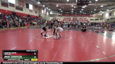 95 lbs Cons. Round 3 - Brody VonHoltum, Blackfox Wrestling Academy vs Austin Vaith, Monticello