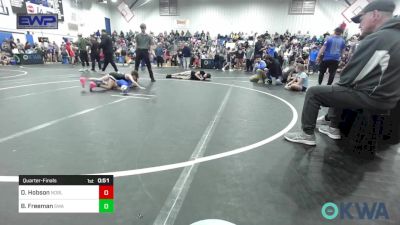 61 lbs Quarterfinal - Dakota Hobson, Noble Takedown Club vs Beckam Freeman, Shelton Wrestling Academy