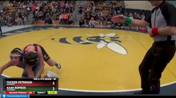 85 lbs Semifinal - Kash Romsos, Cameron vs Tucker Peterson, MN Elite