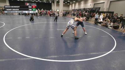 215 lbs Quarters - Brock McKnight, Threestyle Wrestling Of Oklahoma vs Henry Drazek, Tennessee