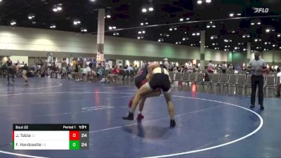 160 lbs Round 3 (16 Team) - Justin Tobia, Red Knights vs Frank Hardcastle, Montana Silver