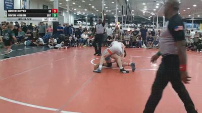 162 lbs 3rd Place - Bryce Boyer, Kraken - HSC vs River Hibler, Grit Mat Club Blue - HSC
