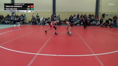 85 lbs Cons. Round 3 - Braylon Anderson, Siouxland Wrestling Academy vs Max Kellogg, Chickasaw Elite Wrestling Club