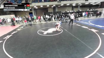 106 lbs 5th Place Match - Matthew Blanke, Barrrington vs Stone McKone, Buffalo Grove