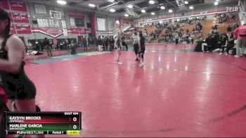 100 lbs Quarterfinal - Kaydyn Brooks, Centennial vs Marlene Garcia, Birmingham