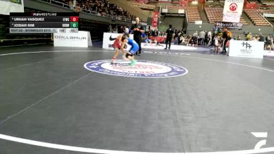 Intermediate Boys - 71 lbs Quarters - Urijah Vasquez, Elite Force Wrestling Club vs Josiah Kim, RBWC (Rancho Bernardo Wrestling Club)