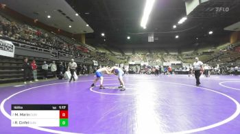 192 lbs Semifinal - Mark Marin, Clovis vs Ross Cinfel, Clovis North