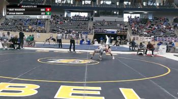 138 lbs Quarterfinal - Mat Wasson, Harrison County vs Ryan Smith, Johnson Central