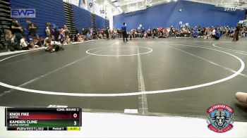 61 lbs Cons. Round 2 - Kamden Cline, Olathe Raptor vs Knox Fike, SlyFox