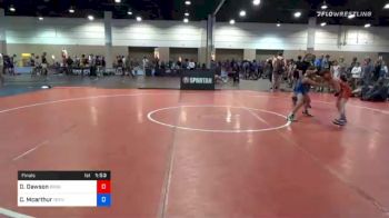 77 kg Final - Drew Dawson, Ground Up USA vs Cooper Mcarthur, Teknique Wrestling