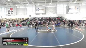 128 lbs Quarterfinal - Alexa Doxey, Newfane Youth Wrestling Club vs John DiBrango, Proper-ly Trained