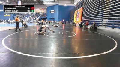 150 lbs Cons. Round 5 - Carson Easlick, Westfield vs Blake Haines, Gettysburg