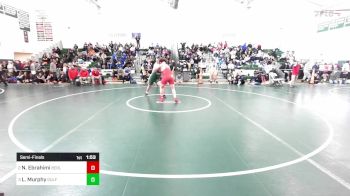 285 lbs Semifinal - Nicholas Ebrahimi, Berlin vs Logan Murphy, Guilford