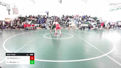 285 lbs Semifinal - Nicholas Ebrahimi, Berlin vs Logan Murphy, Guilford