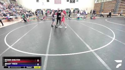 132 lbs Cons. Round 2 - Ryder Shelton, MO vs Brody Miess, WI