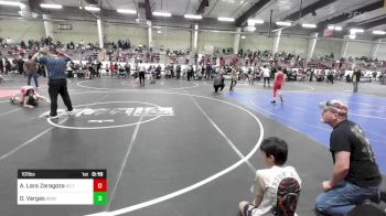 101 lbs Consi Of 4 - Damaris Vargas, Basehor Bobcats Wrestling vs Alisson Lara Zaragoza, No Team