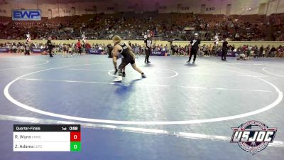 100 lbs Quarterfinal - Romeo Wynn, El Reno Wrestling Club vs Zadayah Adams, Lone Grove Takedown Club