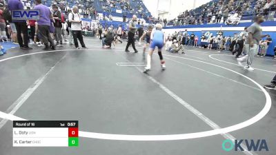 67 lbs Round Of 16 - Luke Doty, Lions Wrestling Academy vs Kingdyn Carter, Choctaw Ironman Youth Wrestling