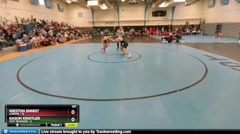 157 lbs Round 1 (10 Team) - Weston Ennist, Laramie vs Kason Kinstler, East Renegade