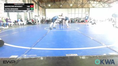 180-210 lbs Rr Rnd 2 - BROOKLYNN MCKINNEY, Team Tulsa Wrestling Club vs Alyvia Edwards, Wagoner Takedown Club