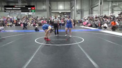 235 lbs Quarterfinal - Gianna Redcorn, Wichita Wrestling Club vs Ryan Bretthauer, The Farm