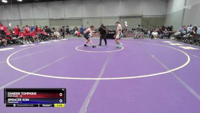 190 lbs Placement Matches (8 Team) - Zander Tompkins, Ohio Blue vs Spencer Kon, Tennessee