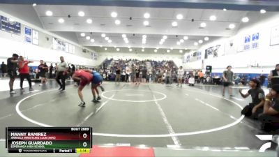 132 lbs Champ. Round 3 - Manny Ramirez, Arreola Wrestling Club (AWC) vs Joseph Guardado, Esperanza High School