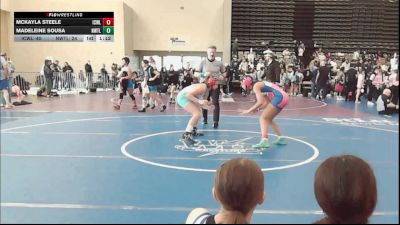 122 lbs Rr Rnd 1 - McKayla Steele, ICWL Lady Bruisers vs Madeleine Sousa, NewWhale Teel - Girls