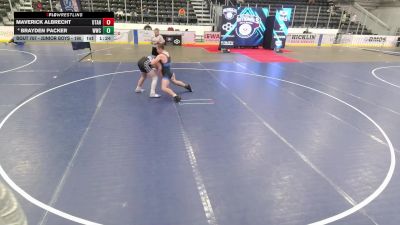 Junior Boys - 190 lbs Champ. Round 3 - Maverick Albrecht, Utah vs Brayden Packer, WOW Wrestling Club