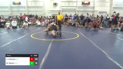 110 lbs Pools - Jimmy Johnson, 84 Athletes (VA) vs Micah Mayle, WV Wild 2