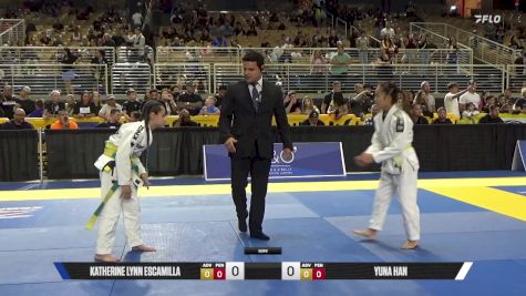 Yuna Han vs Katherine Lynn Escamilla 2025 Pan Kids Jiu-Jitsu IBJJF Championship