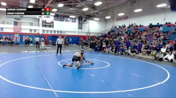125 lbs Finals (2 Team) - Aidan Carone, Mount Union vs Adrian Samano, Averett