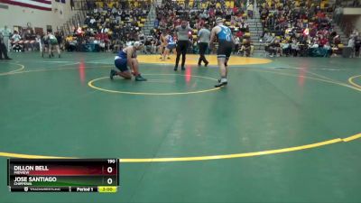 190 lbs Champ. Round 2 - Dillon Bell, MIDVIEW vs Jose Santiago, CHIPPEWA