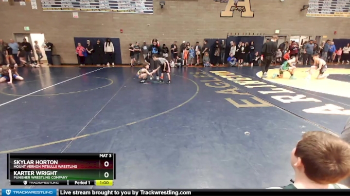 58-63 lbs Round 2 - Skylar Horton, Mount Vernon Pitbulls Wrestling vs ...