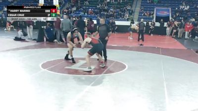 165 lbs Quarterfinal - Harry Marino, Conard vs Cesar Cruz, Saugus/Peabody