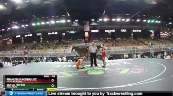 100 lbs Champ. Round 2 - Francelis Rodriguez, Freedom Orlando vs Skyla Fisher, Middleburg