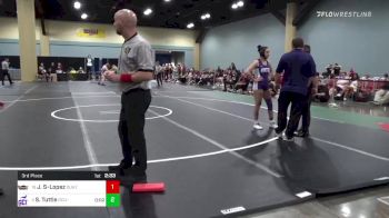 136 lbs 3rd Place - Jasmin Soc-Lopez, Ottawa - Arizona (W) vs Samantha Tuttle, Grand Canyon (W)