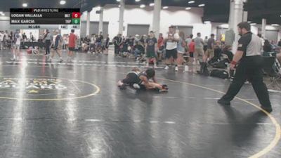 90 lbs Rr Rnd 1 - Logan Vallalla, Mat Warriors White - BHSE vs Max Garcia, Triple T Elite - BHSE