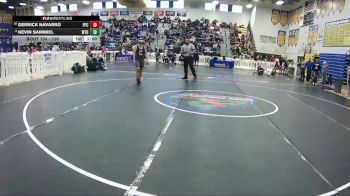 138 lbs Cons. Round 1 - Derrick Navarro, Ft Pierce Central vs Kevin Sammiel, William T Dwyer