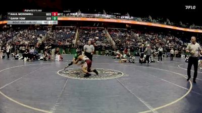 4A 157 lbs Champ. Round 1 - Gavin Yow, A.L. Brown High School vs Kalil Mcdowell, Wakefield