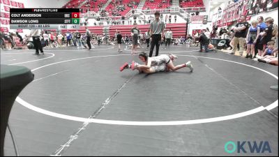 80 lbs Consi Of 8 #1 - Colt Anderson, OKC Saints Wrestling vs Dawson Long, Standfast