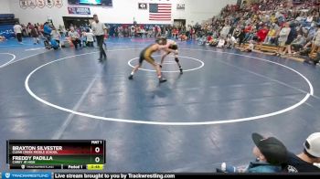 105 lbs Cons. Round 1 - Braxton Silvester, Clear Creek Middle School vs Freddy Padilla, Carey Jr High