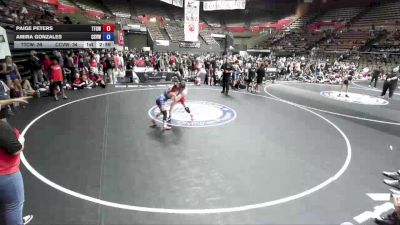 100 lbs Paige Peters, TCWA - Tri-Counties Wrestling Association vs Amira Gonzales, CVWA - Central Valley Wrestling Association