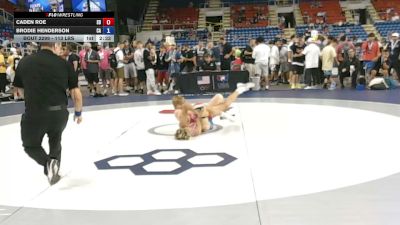 113 lbs Cons. Sub-rd Of 32 - Caden Roe, South Dakota vs Brodie Henderson, California