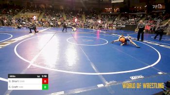 89 lbs Round Of 16 - Garrett Short, Cowboy Wrestling Club vs Cason Craft, Threestyle