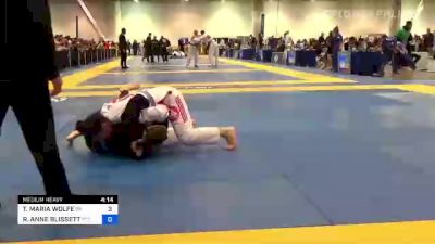 TAMARA MARIA WOLFE vs REBECCA ANNE BLISSETT 2022 World Master IBJJF Jiu-Jitsu Championship