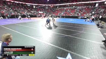 D2-285 lbs Quarterfinal - Porter Mandurano, Belmont/Platteville vs Logan See, Chilton/Hilbert